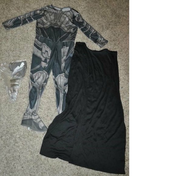 Superman Faora Halloween Costume 4/6 Jumpsuit w/ Boot Tops, Cape, Belt Girls - Picture 2 of 6